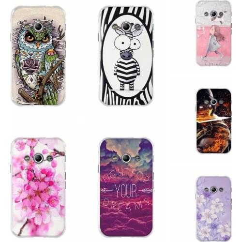 Back TPU Cover For Samsung Galaxy Xcover 3 Phone Case Pattern Cover Thin Silicone For Samsung G388F Protect Capa 4.5 inch Case