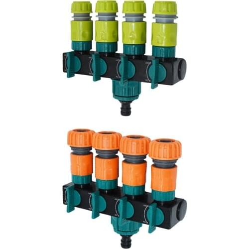 1/2 3/4 inch Garden Tap 16mm 20mm garden hose splitter water pipe 4 way Tap 5/8" water Quick connector 1set