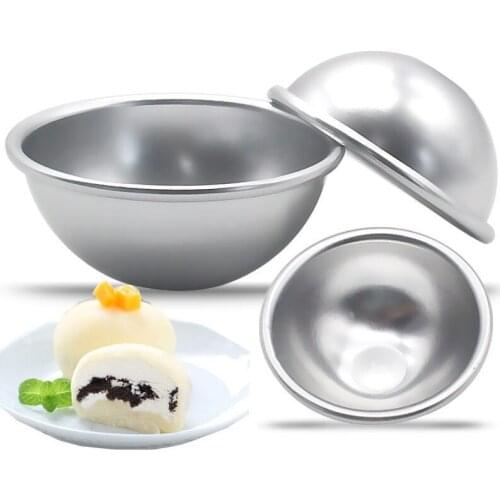 1pc Bath Bombs Mold Ball Aluminum Alloy Bath Bomb Mold 3D Ball Sphere Shape DIY Bathing Tool Accessories Creative Mold