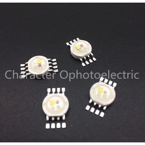 10PCS RGBW (RGB+WW) 4*3W 12W LED Lamp Emitter Diodes For Stage Lighting High Power LED 45mil Epistar LED Chip