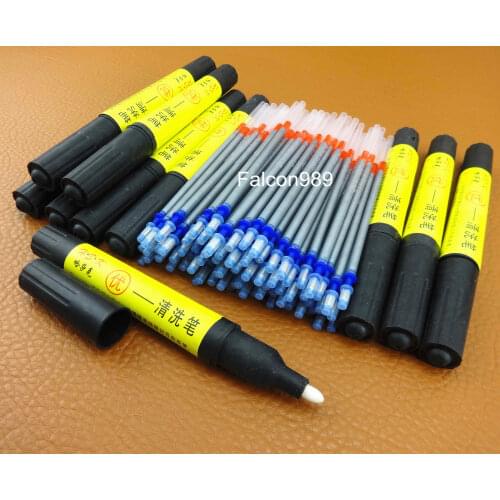110pc Leather Craft Silver Marking Pen & Cleaning Clean Pen Tool Set Sewing Stitching Carving Stamping Knife Cutter Punch Chisel