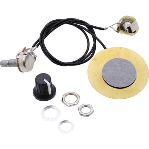 4xPickup Piezo Transducer Prewired Amplifier for Guitar Violin Ukulele Banjo