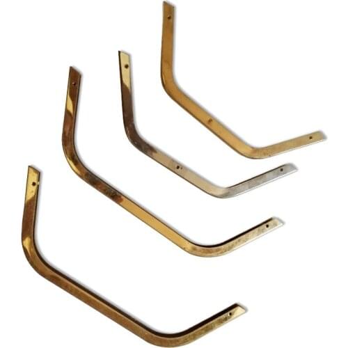 6Pcs Metal Corner Screws Clip Edges Protector Gold Color Purse Decoration Corners DIY Leather Crafts Accessories