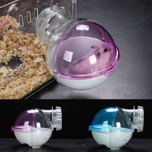Acrylic Mouse Bathroom Cage Pets Box Pet Bed Hamster Bath Sand Room Small Animal Toy Toilet Hamster Cages Tubes Pet Products