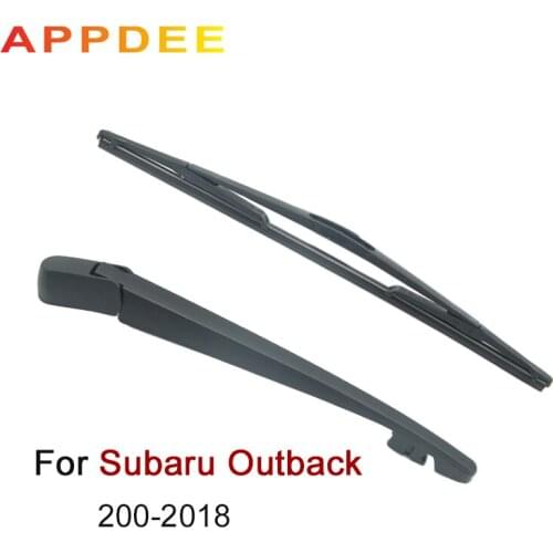 APPDEE Wiper 14" Rear Wiper Blade & Arm Set Kit For Subaru Outback 2009 Onwards Windshield Windscreen Rear Window