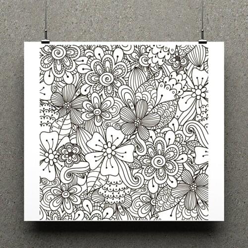 AZSG Blooming flower Clear Stamps/seal for DIY Scrapbooking/Card Making/Photo Album Decoration Supplies
