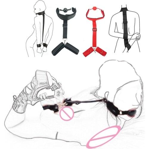 BDSM Bondage Fetish Slave Handcuffs & Ankle Cuffs Anal No Vibrator Erotic Sex Toys For Woman Man Couples AdultGames Sex Products