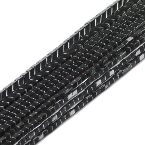JHNBY Arrows shape Black Hematite 4/6/8MM Natural Stone Spacer Loose beads for Jewelry bracelets&necklace Making DIY Findings