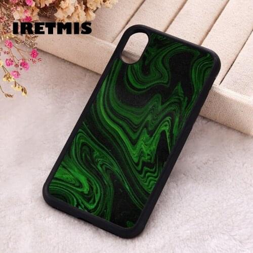 Iretmis 5 5S SE 2020 Phone Cover Case for iPhone 6 6S 7 8 Plus X Xs XR 11 12 Mini Pro Max Silicone TPU Abstract Pattern Marble