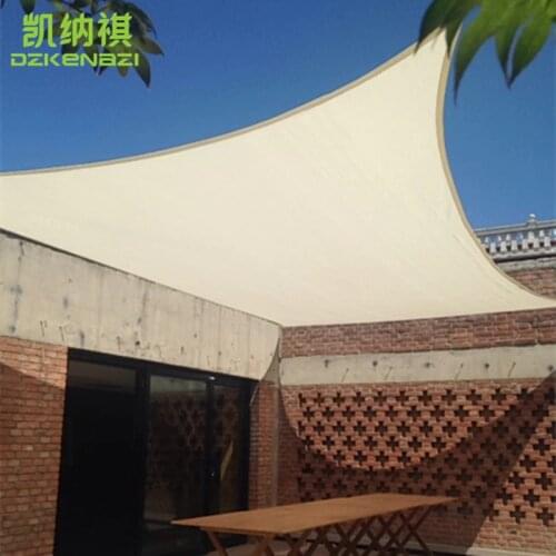 4 x 6 M/PCS PU Waterproof fabric Sun Shade Sail used as garden net polyester shades awning