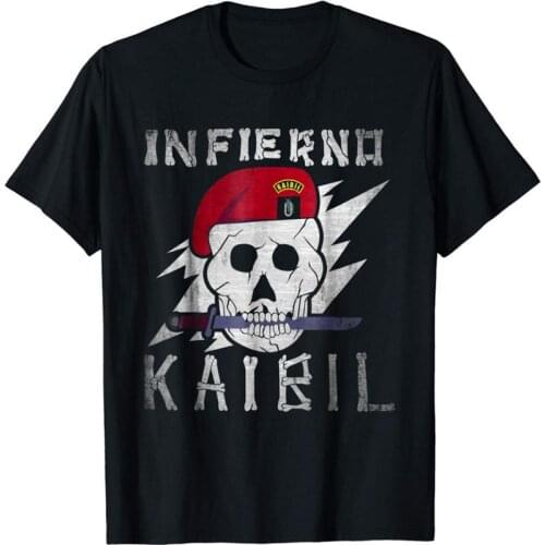 Special Force Kaibil T-Shirt Double Side 2019 Summer Short Sleeve O-Neck Print Cotton Dress T-Shirt