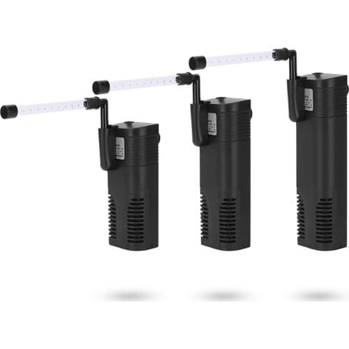 Small fish tank with built-in filter three-in-one filter cycle oxygen-enriched rain-containing tube small filter