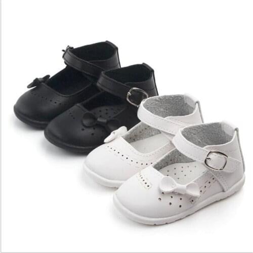 Fashion Baby PU Shoes New Kids Girls Princess Shoes Infants Antislip Casual First Walkers