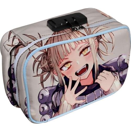 My Hero Academia Himiko Toga 3D Merch Oxford cloth 3D printing Deodorant Tobacco Bag Storage Bag Cosmetic Bag