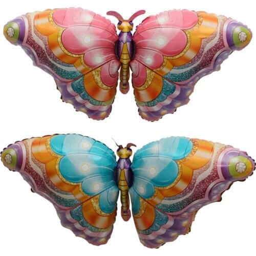 1Pc Large Butterfly Foil Balloons Birthday Party Decoartion Kids Birthday Gifts Baby Shower Inflatable Balloons Wedding Decor