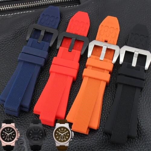 Shengmeirui Waterproof rubber strap 29 * 13mm for MK watch MK8152 Black Brown Orange Diving Silicone Watchbands