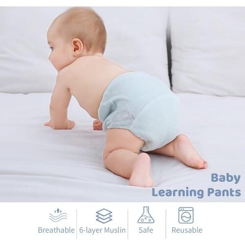 3Pcs/lot Baby Learning Pants Training Underwear Nappies for Toddler Reusable Washable Diaper Growth Pants Comfy Diapers Shorts