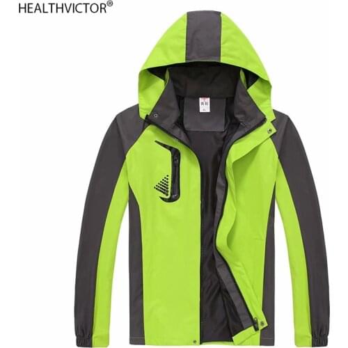 Waterproof Windbreaker Sun Protective Men Women Outwear Mauntaineer Light Trip Camping Hike Zipper Hooded Unisex Outdoor Jacket