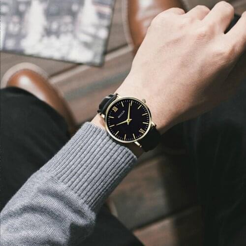 VNWCT Men's Watch With Leather Strap
