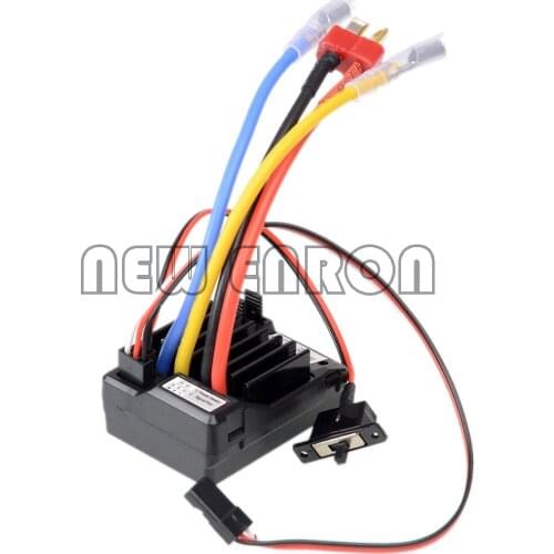 60A Waterproof 5V/2A Blushed ESC Speed Controller BEC For RC 1/10 Car Boat NEW ENRON 1:10