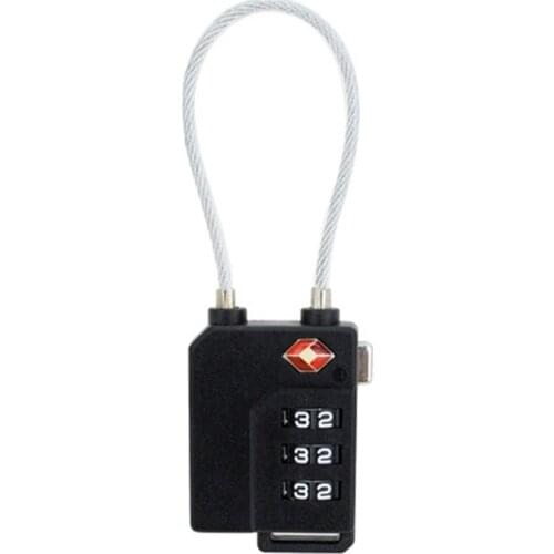 Digit Password Lock Steel Wire Security Lock Suitcase Luggage Coded Lock Cupboard Cabinet Locker Padlock Security