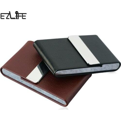 1 Pc Hot Sale Cigar Cigarette Light Stainless Business Card Container Pocket Box Tobacco Cigars Holder Steel+P Storage C7U5