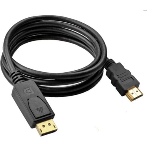 100pcs 1.8M / 6FT 3M 10FT DisplayPort Display Port DP Male to HDMI Male M/M Cable Adapter for MacBook Air Dell Monitor