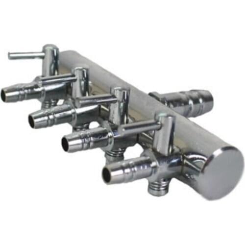 2/4/6/8/10-Way Aquarium Air Flow Control Lever Valve Chromium Copper Distributor Fish Tank Splitter Pump Accessories