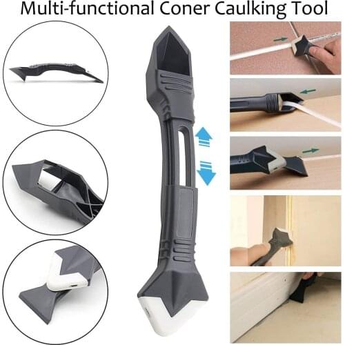 3 in1 Silicone Remover Sealant Smooth Scraper Caulk Finisher Grout Kit Tools Floor Mould Removal Hand Tools Set Accessories
