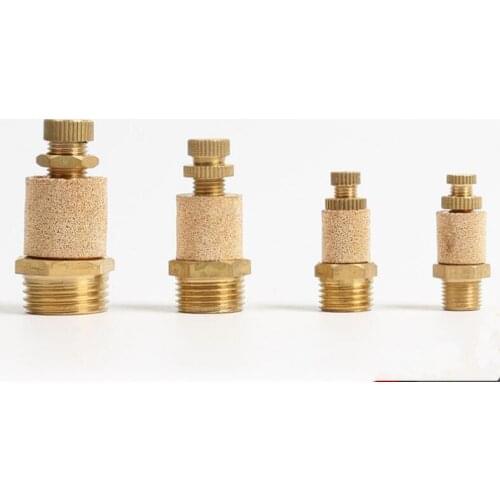 5pcs BSL-01/02/03/04/06/10 Brass Muffler Pneumatic Solenoid Valve Silencer Speed Control Silencer Pneumatic Connector
