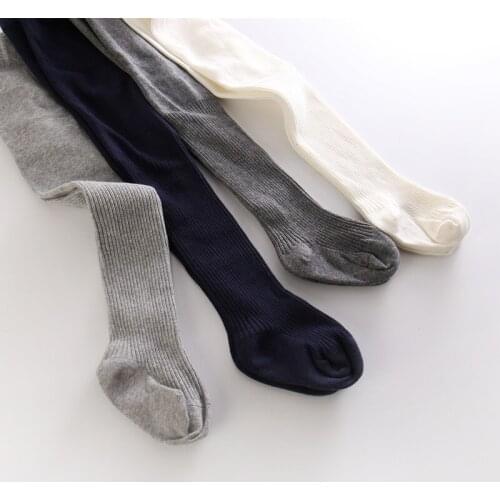 9psc/lot Infant Girls Large Crotch High-Elastic Breathable Full-Cotton Leggings Pure Colour Children Spring And Autumn Pantyhose