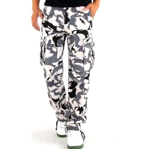 Cargo Pants Military Camouflage Tactical Pants Safari Style Casual Trousers Mens Combat Trekking Trousers Work Pants Overalls
