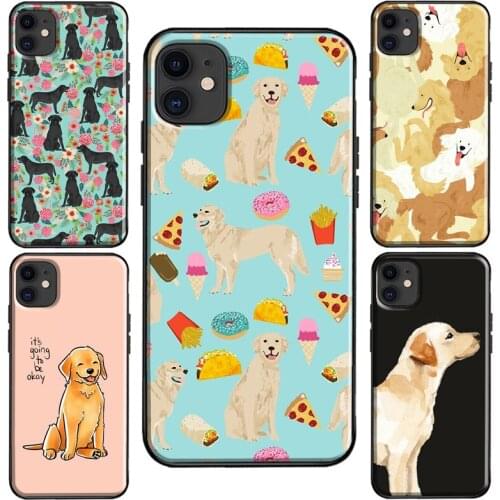 Cartoon Golden Retriever Dog Case For iPhone 11 Pro Max XS X XR 6S 7 8 Plus SE 2020 For iPhone 12 Pro Max mini Coque