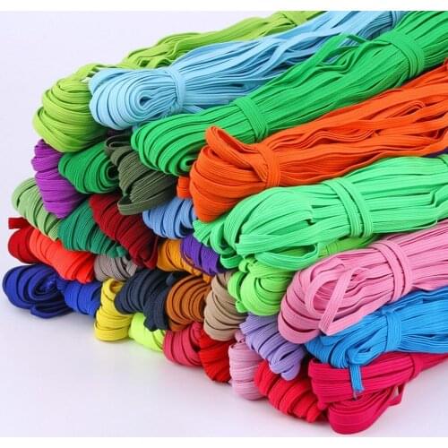 6mm Elastic Band Colorful Soft Latex Yarn Elastic Bands Rubber Band DIY Pregnant Baby Sewing Garment Applique Bags Accessories