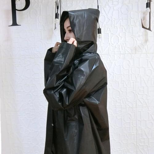 Women Raincoat Men Black Rain Clothes covers Impermeable Rainwear Capa de chuva chubasquero Poncho Waterproof Hooded Rain Coat
