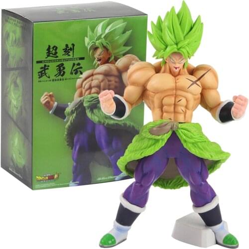 24cm Dragon Ball Z DBZ Anime Broly Broli Blory Shout PVC Action Figure Cartoon Decoration Collection Model Toy Doll Kids GIft