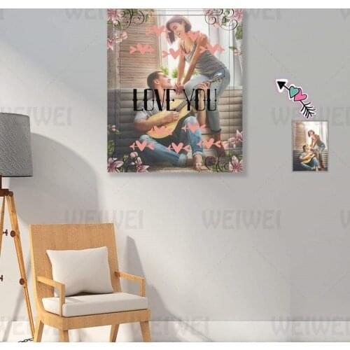 Custom Home Decoration Painting Warm Living Room Wall Canvas Poster Border Bedroom Prints