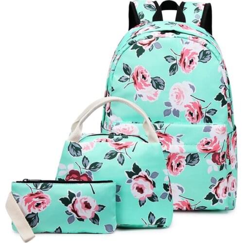 Waterproof children backpacks set kids school bag girls Primary school backpacks 3 pcs Schoolbags kids Satchel mochila infantil