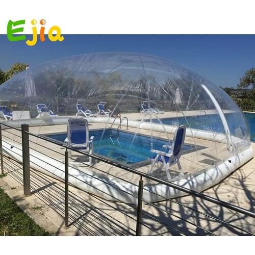 Customized Outdoor Inflatable Swimming Pool Cover Tent with Air Blower For Winter and Summer