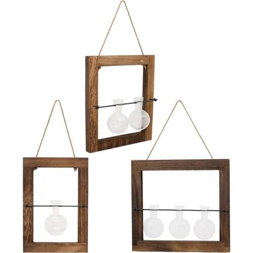 Wall Hanging Propagation Station Vase Glass Planter Air Plant Bowl Terrarium