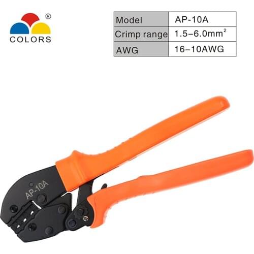 COLORS AP-10A/30A Crimping Wire Pliers Crimper Hand Tools Multifuncional 0.5-6mm 16-10AWG Crimp Plier Mini