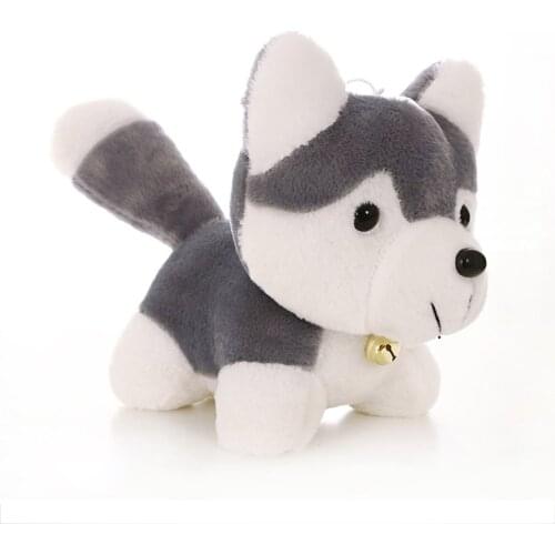 OCDAY 18CM Husky Plush Toy Simulation Dog Baby Sleeping Appease Doll Kids Birthday Xmas Gifts Toys For Kids Stuffed Animals Toys