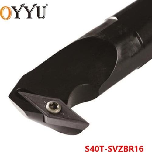OYYU 40mm SVZBR S40T-SVZBR16 Boring Bar Turning Tool Shank use Carbide Inserts VBMT16 Internal Lathe Tools Cutting Holder