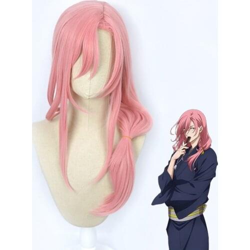 SK∞ Cherry Blossom Kaoru Sakurayashiki Pink Long Wig Cosplay Costume SK8 the Infinity Heat Resistant Hair SK Eight Party Wigs