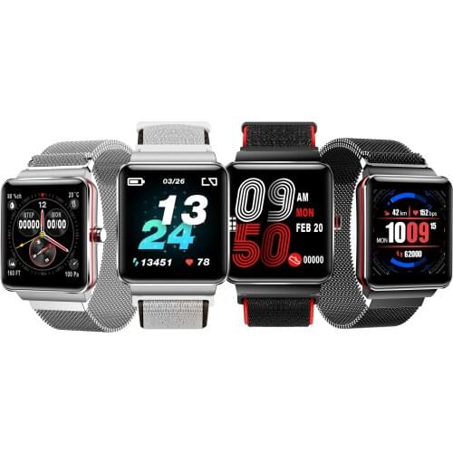 RGTOPONE Full Touch Smart Watch with 1.3 inch IPS Screen Milan and Nylon Band Heart Rate Blood Pressure Bracelet for Men Women