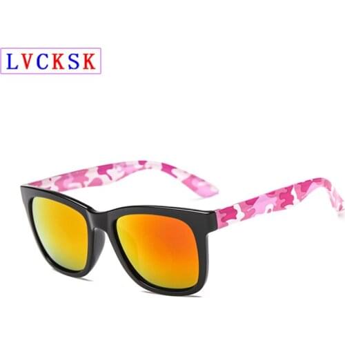 Women Fashion Shade Sun Glasses Men Retro Square Sunglasses Camouflage Legs Flash Mirror Lens Sandy Beach Spectacles UV400 L3