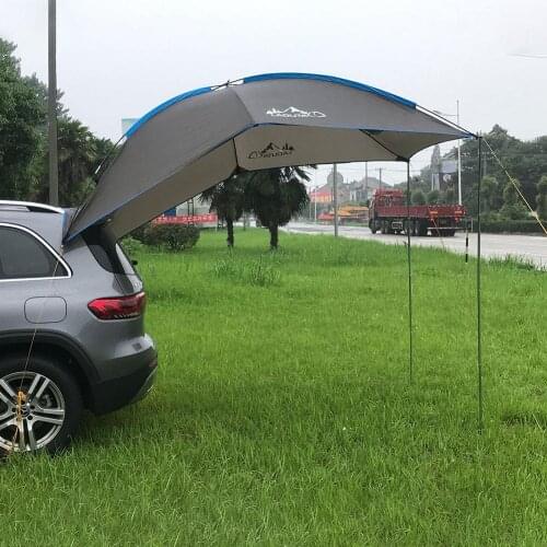 5-6 Persons SUV MPV Car Tail Tent Ourdoor Waterproof Auto Awning Trailer Beach Sunshade For Self-Driving Travel Camping
