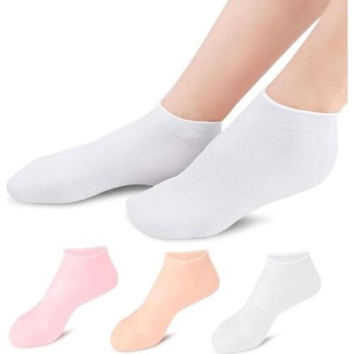 1 Pair Feet Care Socks S-XL Moisturizing Silicone Gel Heel Socks Foot Skin Care Foot Protectors Anti Cracking Spa Foot Socks