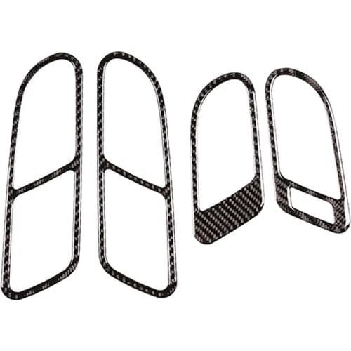 Car Soft Carbon Fiber Door Inner Handle Frame Cover Trim for Tiguan 2010-2016