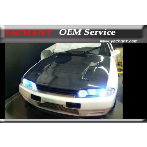 Car-Styling Auto Accessories Carbon Fiber Front Hood Fit For 1989-1994 Skyline R32 GTR DMX Style Hood Bonnet